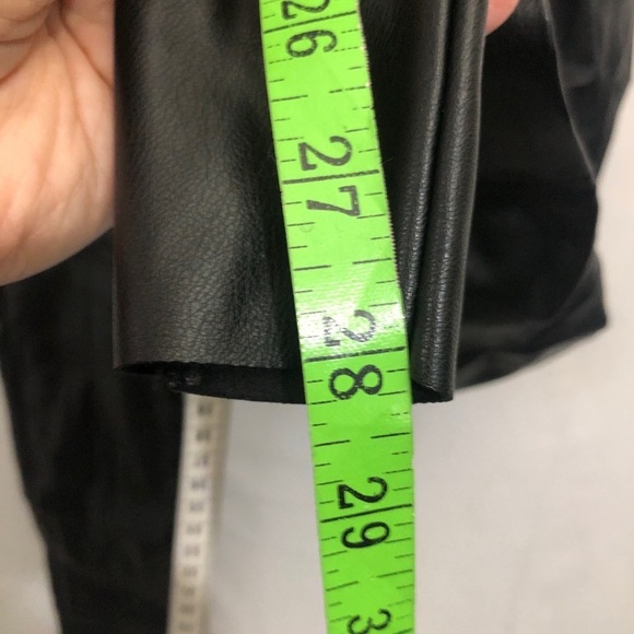 Womens Black Faux Leather Pants. Size 10. H&M. New with Tags. - Picture 4 of 7